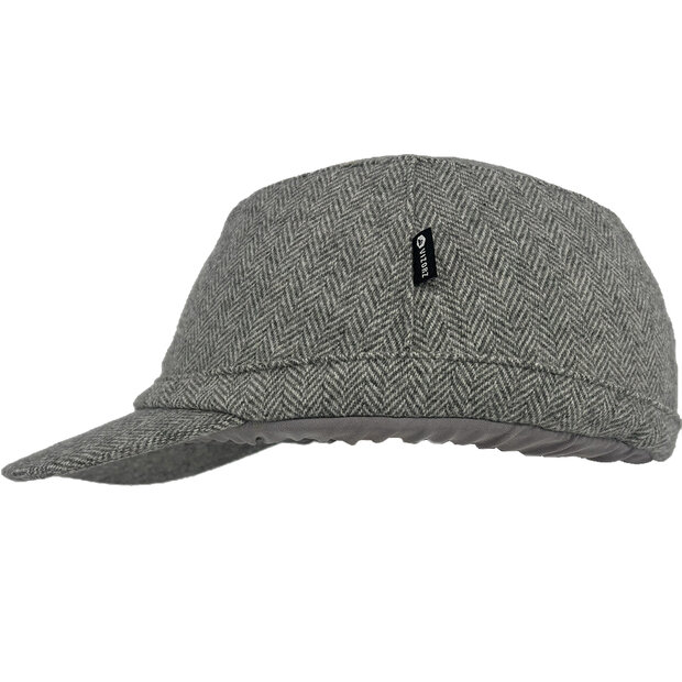 Vizorz SwitchCap fietshelmcover - Grey woolly cap