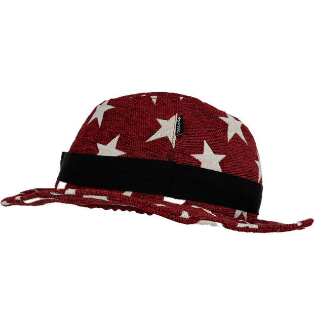 Vizorz SwitchCap fietshelmcover - Red stars stylish