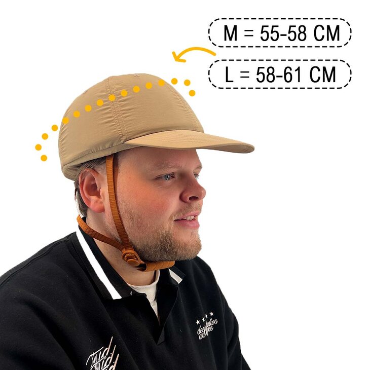 Vizorz Switchcap fietshelm - Beige Cap