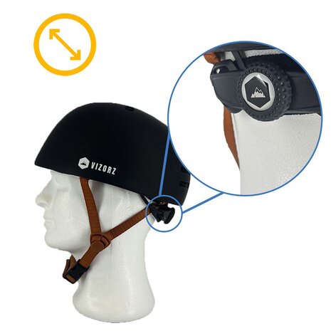 Vizorz SwitchCap fietshelm - Grey woolly cap