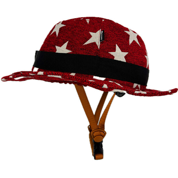Vizorz SwitchCap fietshelm - Red stars stylish