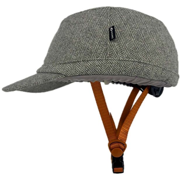 Vizorz SwitchCap fietshelm - Grey woolly cap