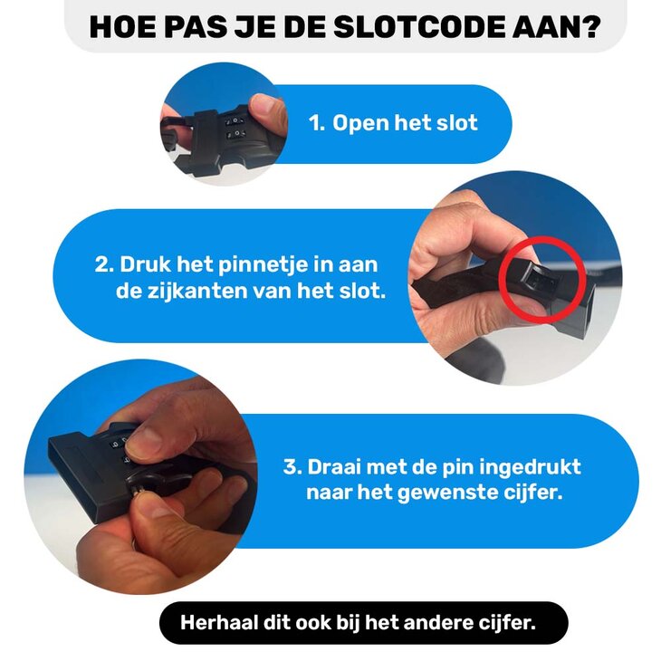 Vizorz Lockbag - Afsluitbare fietshelmtas