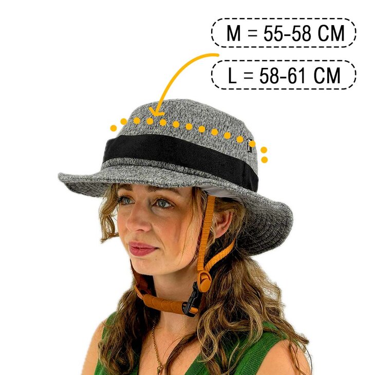 Vizorz SwitchCap fietshelm - Grey woolly stylish