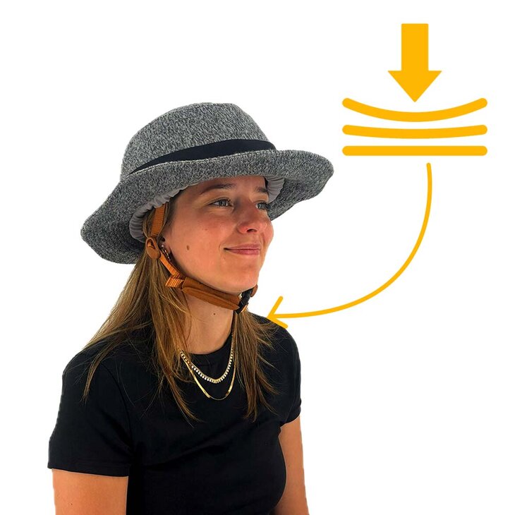 Vizorz SwitchCap fietshelm - Grey woolly stylish