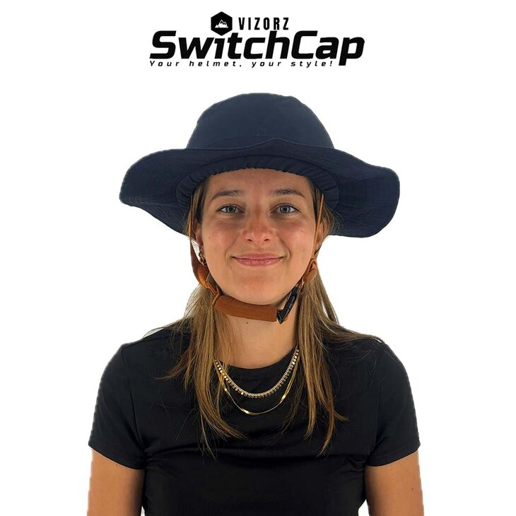 Vizorz SwitchCap fietshelm - Blue sunny classic