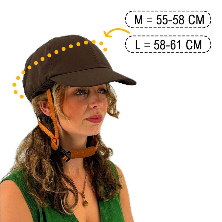 Vizorz SwitchCap fietshelm - Brown base cap