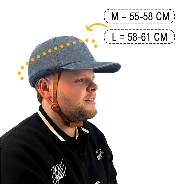 Vizorz Switchcap fietshelm - Blue Cap