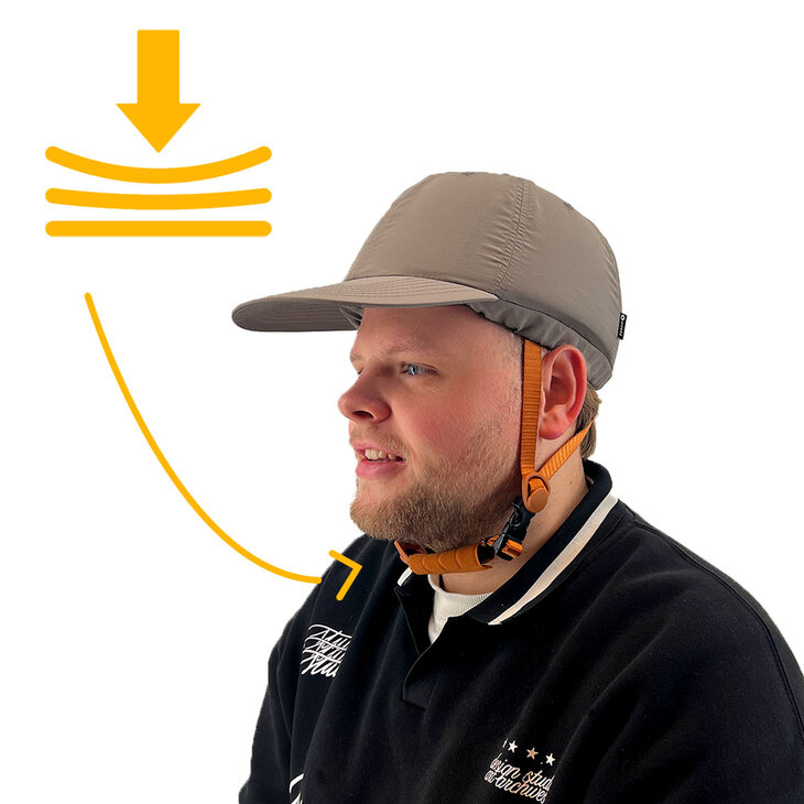 Vizorz Switchcap fietshelm - Grey Cap