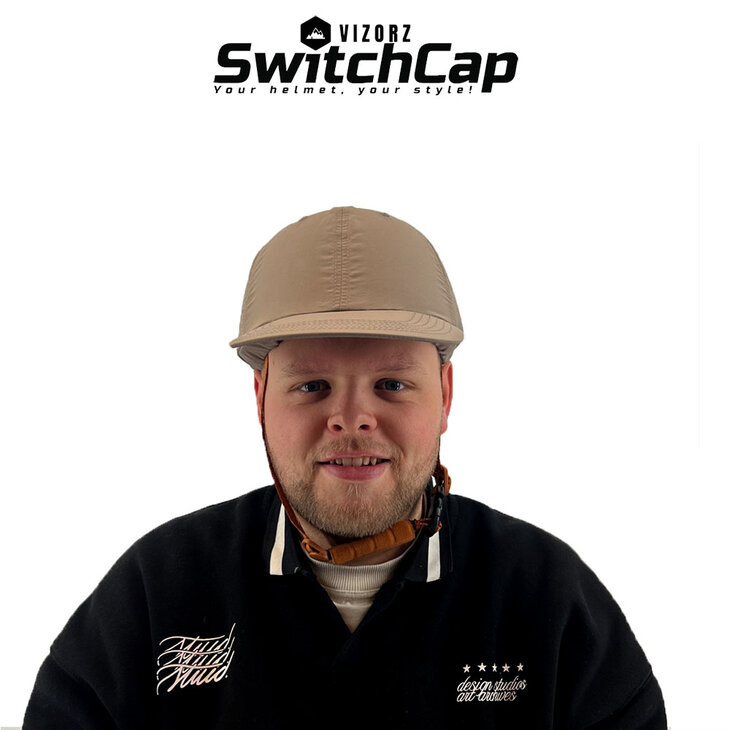 Vizorz Switchcap fietshelm - Grey Cap